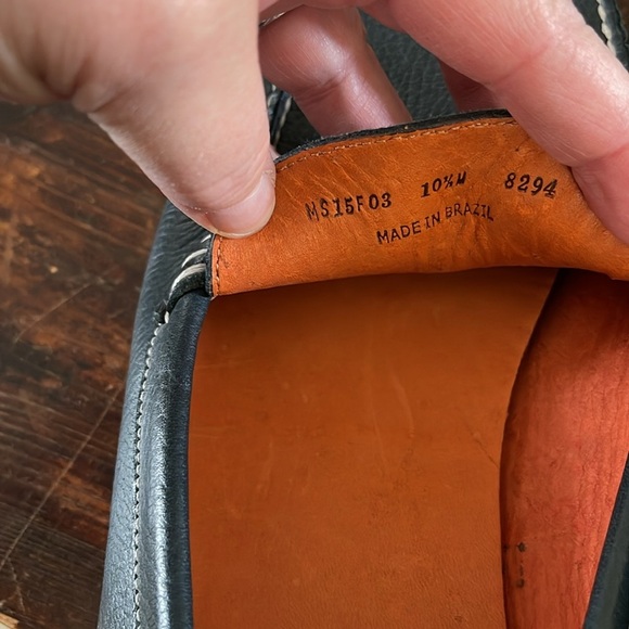 Men's Peter Millar Navy Leather Penny Loafer Size 10.5 - Picture 7 of 7